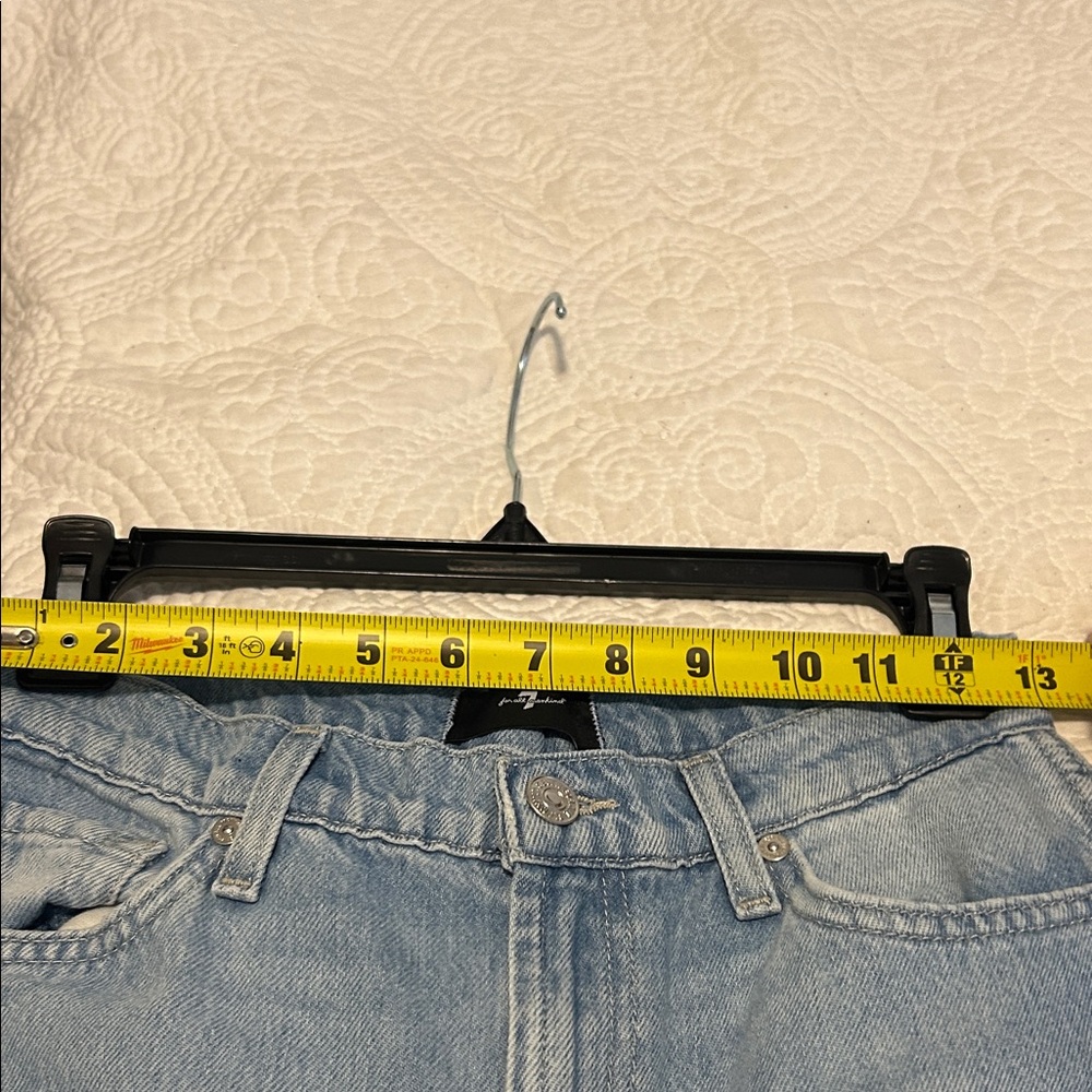 7 For All Mankind Light Blue Wide-Leg Jeans Modern Dojo - Picture 11 of 12